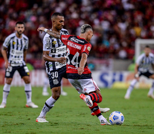 Flamengo perde para o Santos na penúltima rodada do Campeonato Brasileiro