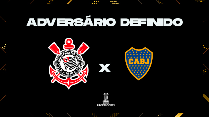 Corinthians enfrenta o Boca Juniors-ARG nas oitavas de final da CONMEBOL Libertadores