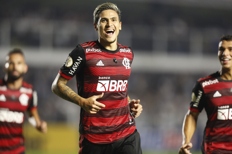 Fora de casa, Flamengo vence Santos por 2 a 1 pelo Brasileirão