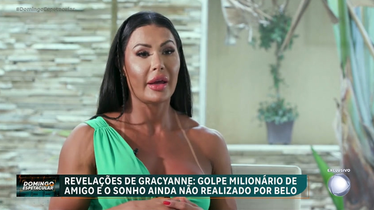 Em entrevista, Gracyanne Barbosa fala de golpe milionário que sofreu: 'Decepção'